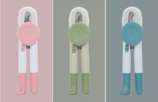 Cat Dog Pet Nail Clippers Trimmer with LED Light Hidden Nail File - JHMR018 - Image 5