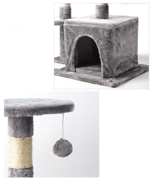 Multi- Level Cat Condo Cat Tree Towel with Platform  - JHMPJMA03 - Image 7