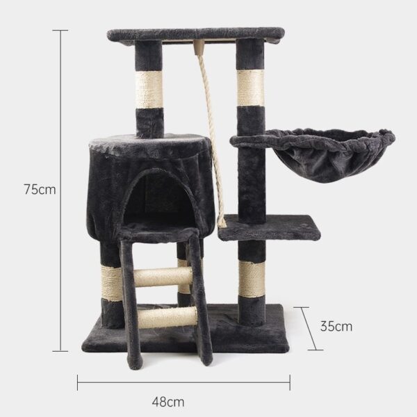 Multi- Level Cat Condo with Platform & Hammock - JHMPJMA10 - Image 4