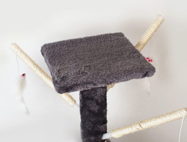 Multi- Level Cat Condo Cat Tree Towel with Platform & Hammock - JHMPJMD-04 - Image 7