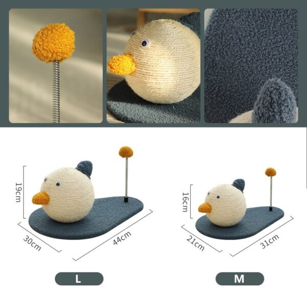 Duck Cat Scratcher with Spring Ball - JHMPJMF06 - Image 8