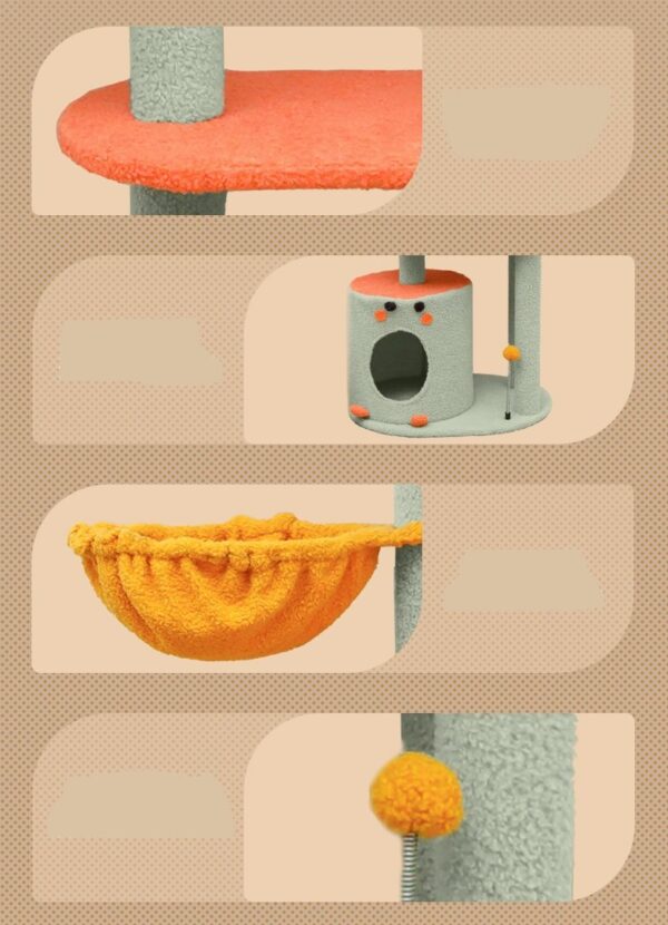 Cat Condo Cat Tree Towel with Platform - JHMPJMF08 - Image 5