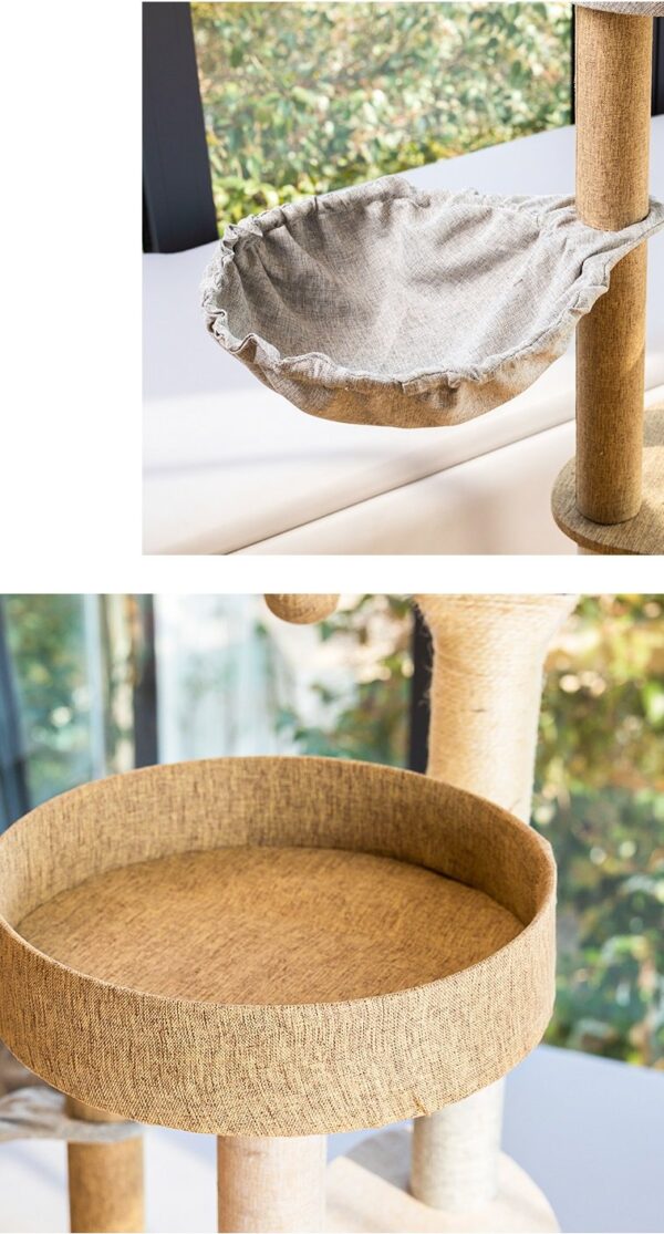 Multi- Level Cat Tree Towel with Platform & Hammock - JHMPJMR08 - Image 5