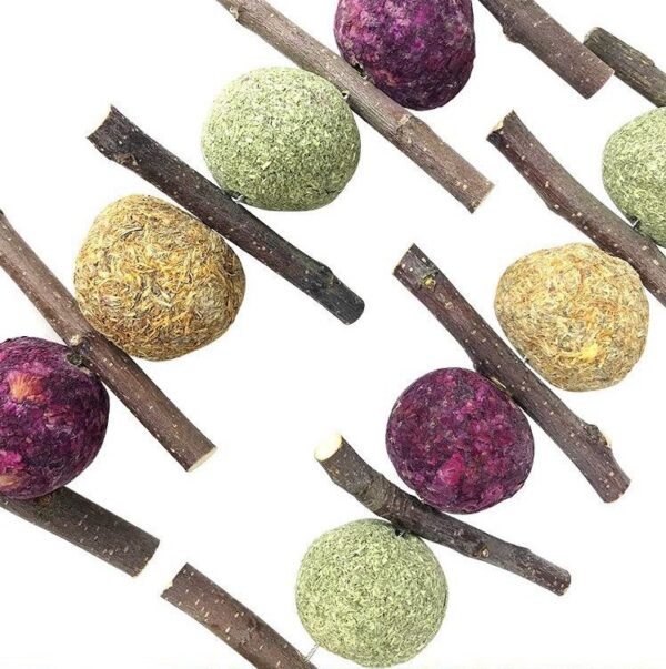 Apple Wood Sticks Timothy Balls Grass Cakes Chew Toys - JHXDW007 - Image 8