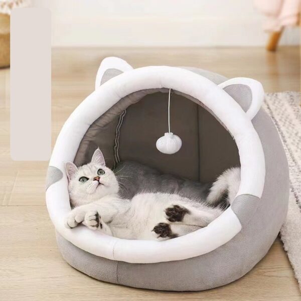 Semi-Enclosed Cat Cave Bed - JHMW004 - Image 7