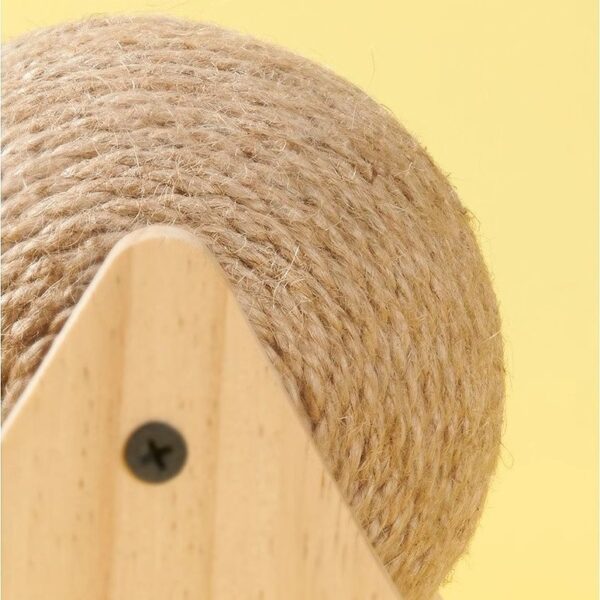 Interactive Wooden Rabbit Scratching Ball Toys - JHXDW002 - Image 4