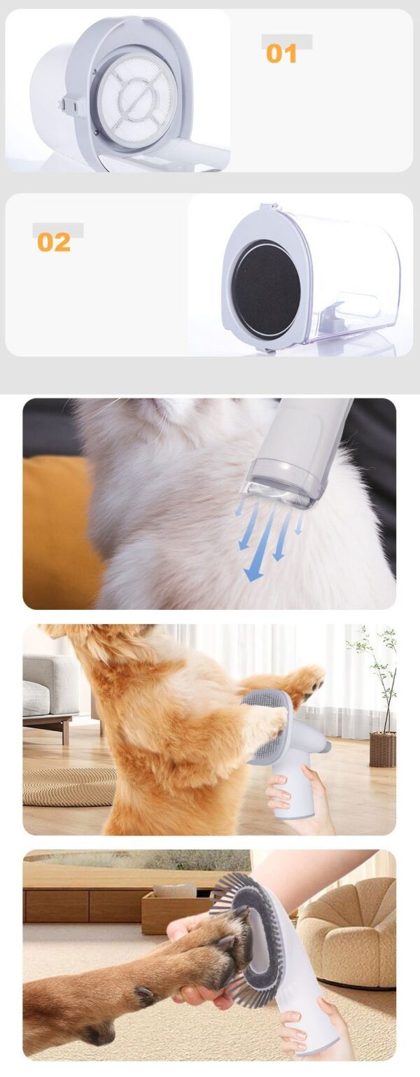 Dog Grooming Kit & Pet Hair Vacuum - JHMR026 - Image 8