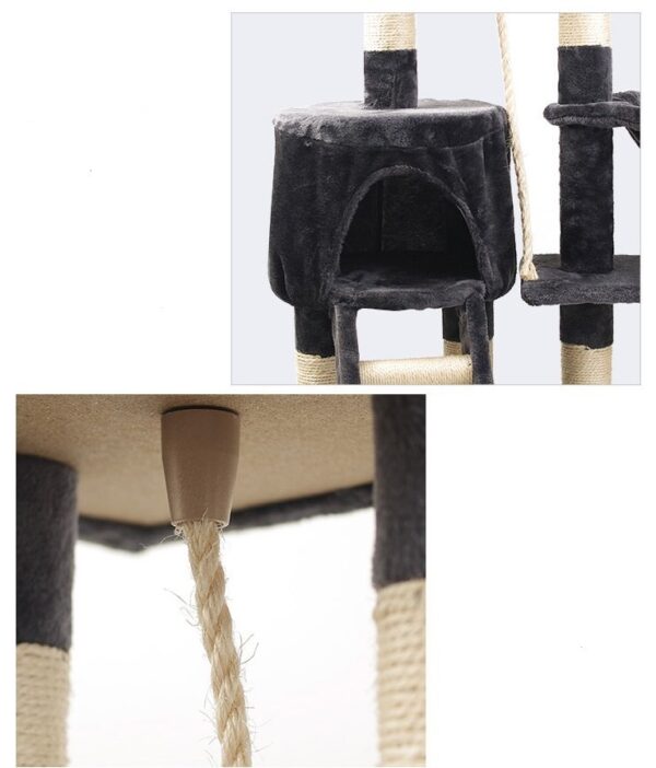 Multi- Level Cat Condo with Platform & Hammock - JHMPJMA10 - Image 5