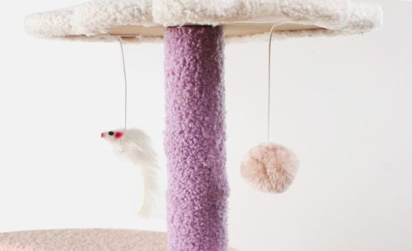 Cat Scratching Post with Top Perch and Play Tunnel - JHMPJMH19 - Image 6