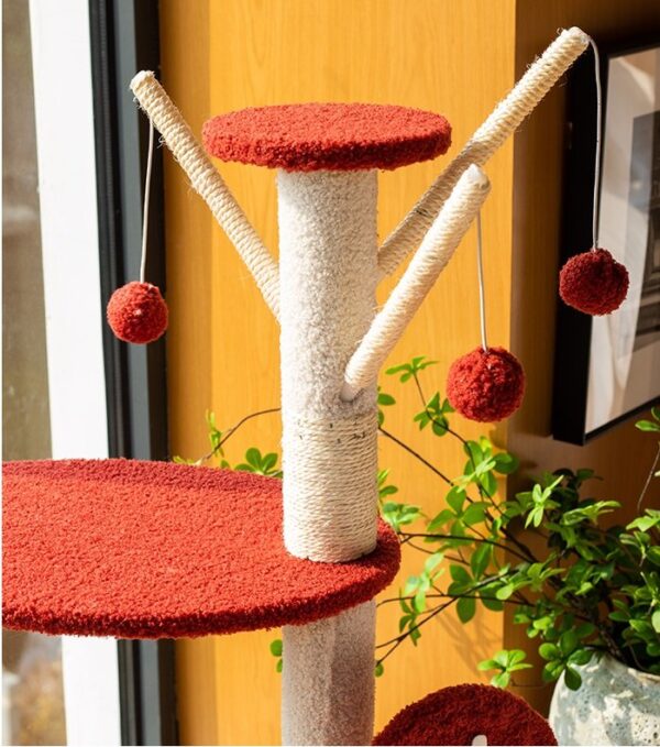 Multi- Level Cat Condo Cat Tree Towel with Platform & Hammock - JHMPJMR02 - Image 2