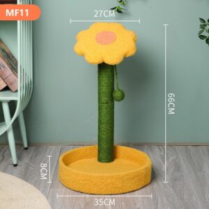 Sunflower Cat Scratching Post with Ball - JHMPJMF11