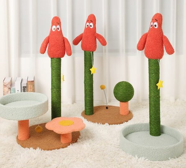 Cat Scratching Post with Top Perch - JHMPJMF16 - Image 2