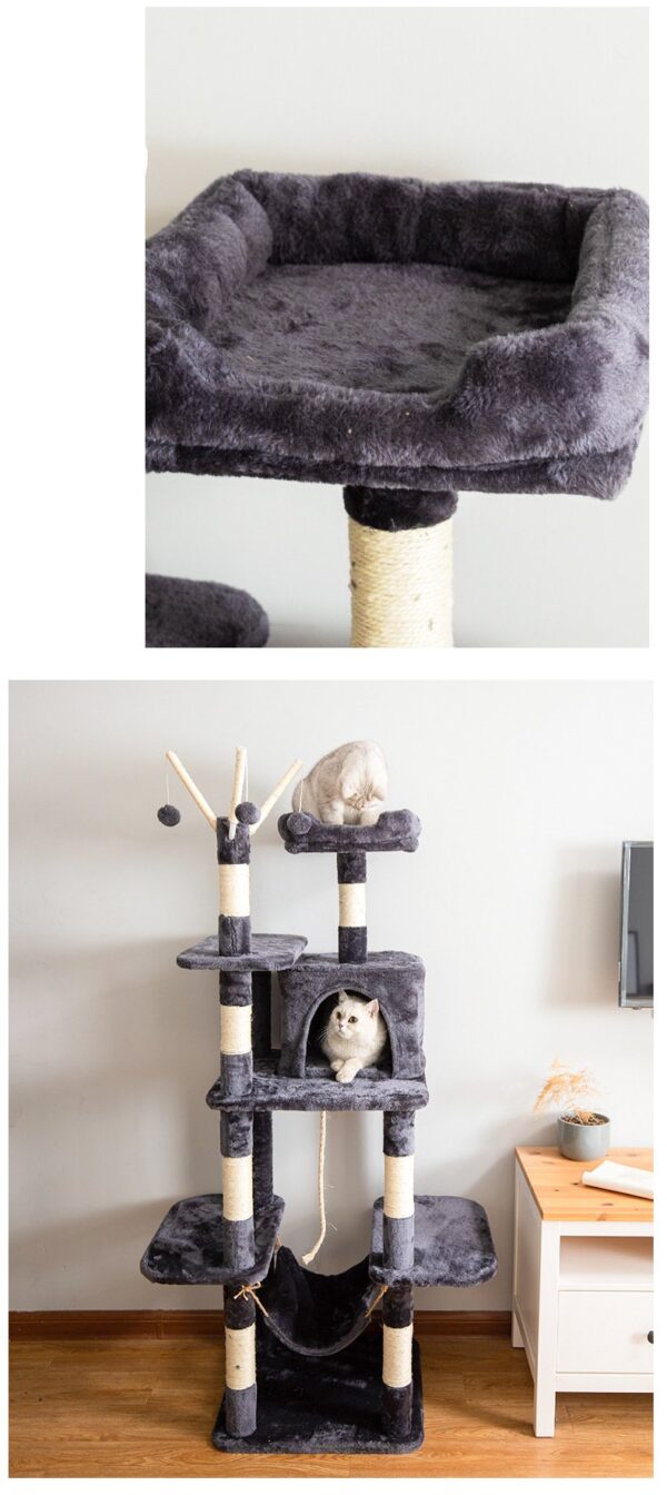 Multi- Level Cat Condo with Platform & Hammock - JHMPJMX14 - Image 9