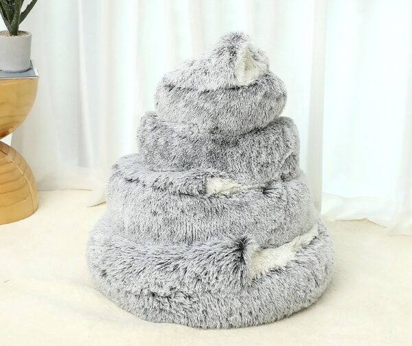 Round Hooded Pet Bed Cave - JHMW001 - Image 5