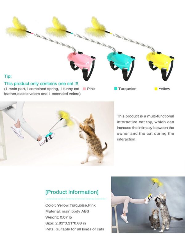 Little Feet Interactive Wand Cat Toy - JHMWJ009 - Image 2
