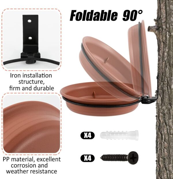 Outdoor Tree Bird Feeding Plate Cup with Clip - JHN015 - Image 7