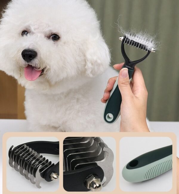 Dog Grooming Kit Nail Clipper Comb Slicker Bath Brush - JHMR013 - Image 9