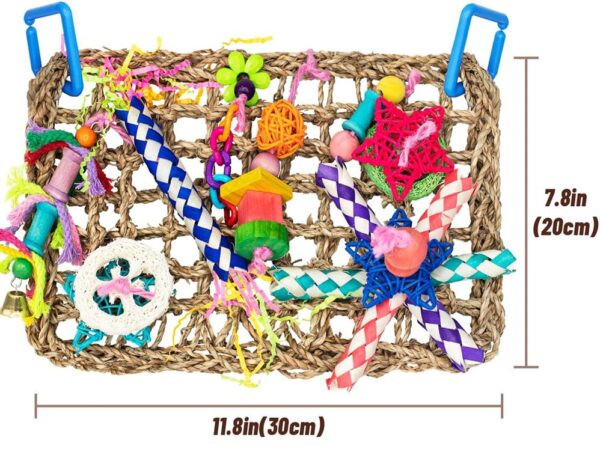 Edible Seagrass Bird Foraging Wall Chew Toy - JHN001