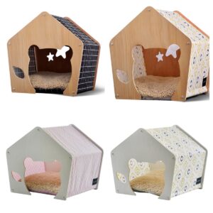 Wooden Cat House Lounger - JHMFH88
