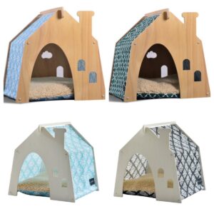 Wooden Cat House Lounger - JHMFH92