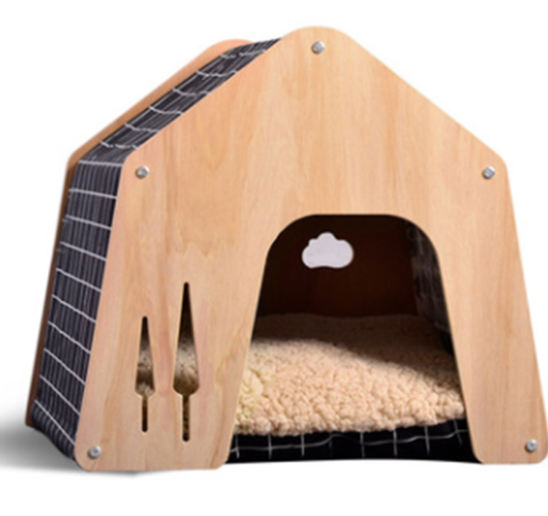 Wooden Cat House Lounger - JHMFH95 - Image 2
