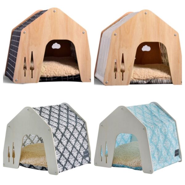 Wooden Cat House Lounger - JHMFH95