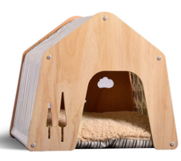 Wooden Cat House Lounger - JHMFH95 - Image 3