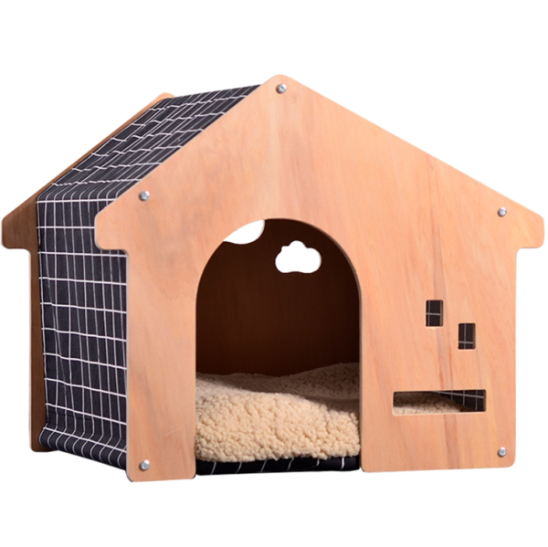 Wooden Cat House Lounger - JHMFH98 - Image 2