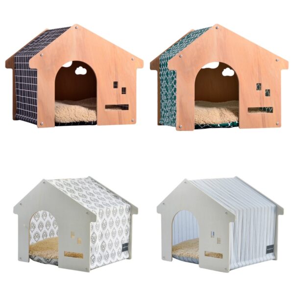 Wooden Cat House Lounger - JHMFH98