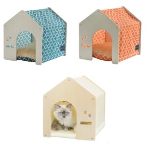 Wooden Cat House Lounger - JHMFH99