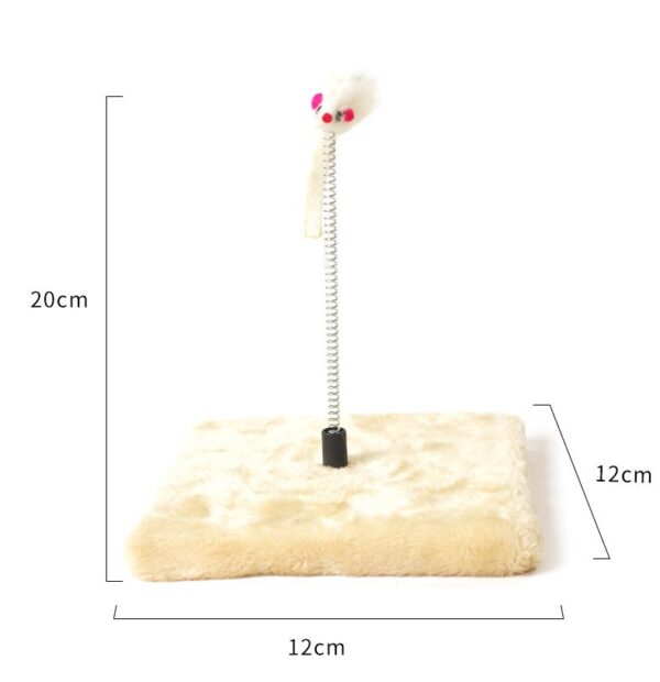Cat Scratcher with Spring Feather Toy - JHMPJM001 - Image 7