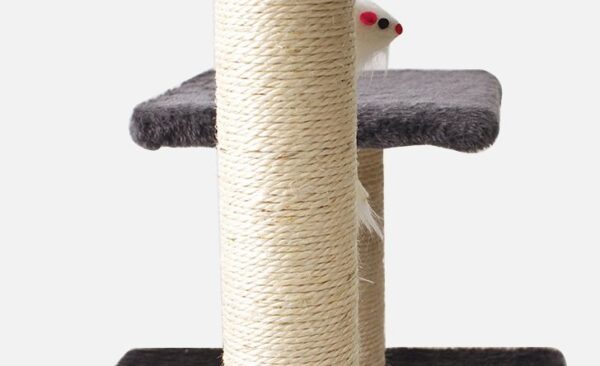 Cat Scratching Post with Top Perch and Feather Toy - JHMPJM004 - Image 4