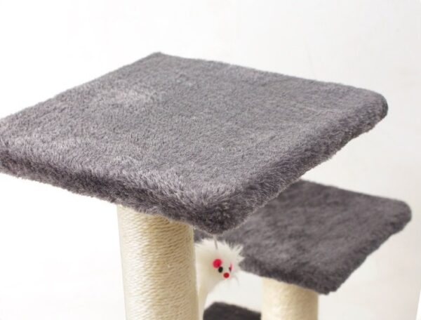Cat Scratching Post with Top Perch and Feather Toy - JHMPJM004 - Image 6