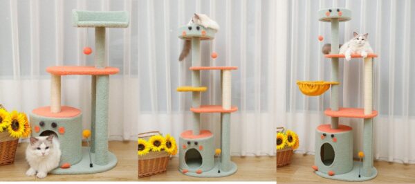 Cat Condo Cat Tree Towel with Platform - JHMPJMF08 - Image 2