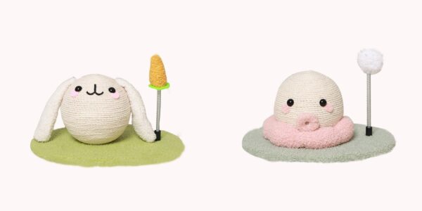Rabbit Cat Scratcher with Spring Ball - JHMPJMF18 - Image 2