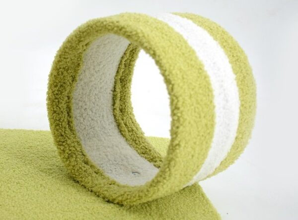Play Tunnel Cat Scratching Post with Top Perch and Feather Toy - JHMPJMH06 - Image 5