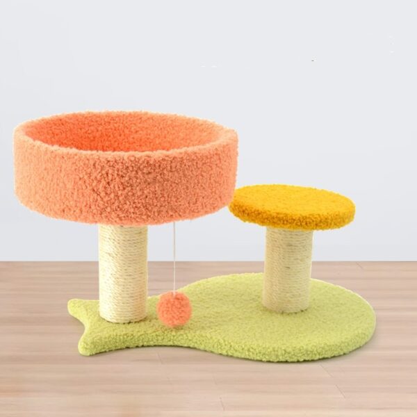 Cat Scratching Post with Top Perch and Ball - JHMPJMH10 - Image 3
