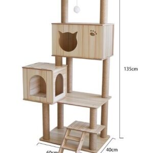 Multi- Level Cat Condo Cat Tree Towel with Platform - JHMPJY06