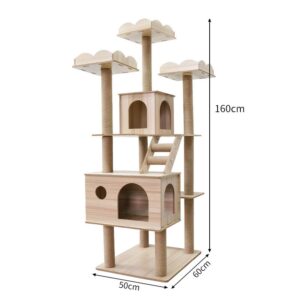 Multi- Level Cat Condo Cat Tree Towel with Platform - JHMPJY08