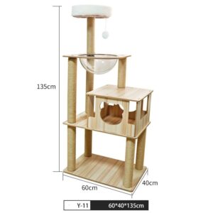 Multi- Level Cat Condo Cat Tree Towel with Platform - JHMPJY11