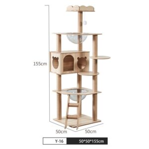 Multi- Level Cat Condo Cat Tree Towel with Platform - JHMPJY16