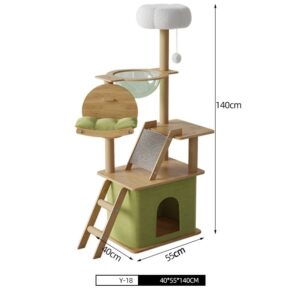 Multi- Level Cat Condo Cat Tree Towel with Platform - JHMPJY18-2