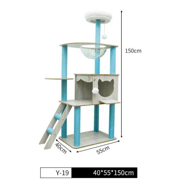 Multi- Level Cat Condo Cat Tree Towel with Platform - JHMPJY19