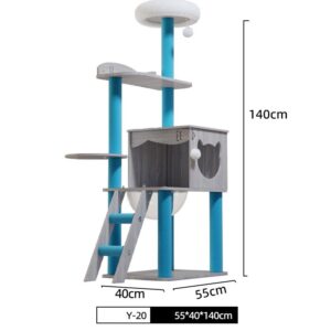 Multi- Level Cat Condo Cat Tree Towel with Platform - JHMPJY20