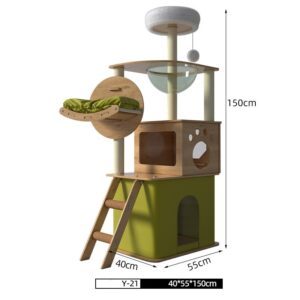 Multi- Level Cat Condo Cat Tree Towel with Platform - JHMPJY21