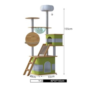 Multi- Level Cat Condo Cat Tree Towel with Platform - JHMPJY22