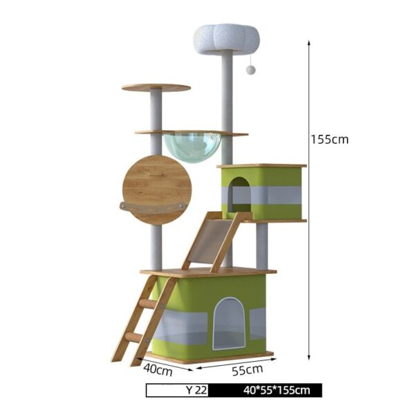Multi- Level Cat Condo Cat Tree Towel with Platform - JHMPJY22