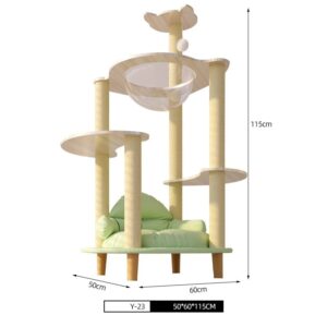 Multi- Level Cat Condo Cat Tree Towel with Platform - JHMPJY23