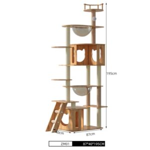 Multi- Level Cat Condo Cat Tree Towel with Platform - JHMPJZM01