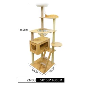 Multi- Level Cat Condo Cat Tree Towel with Platform - JHMPJZM03